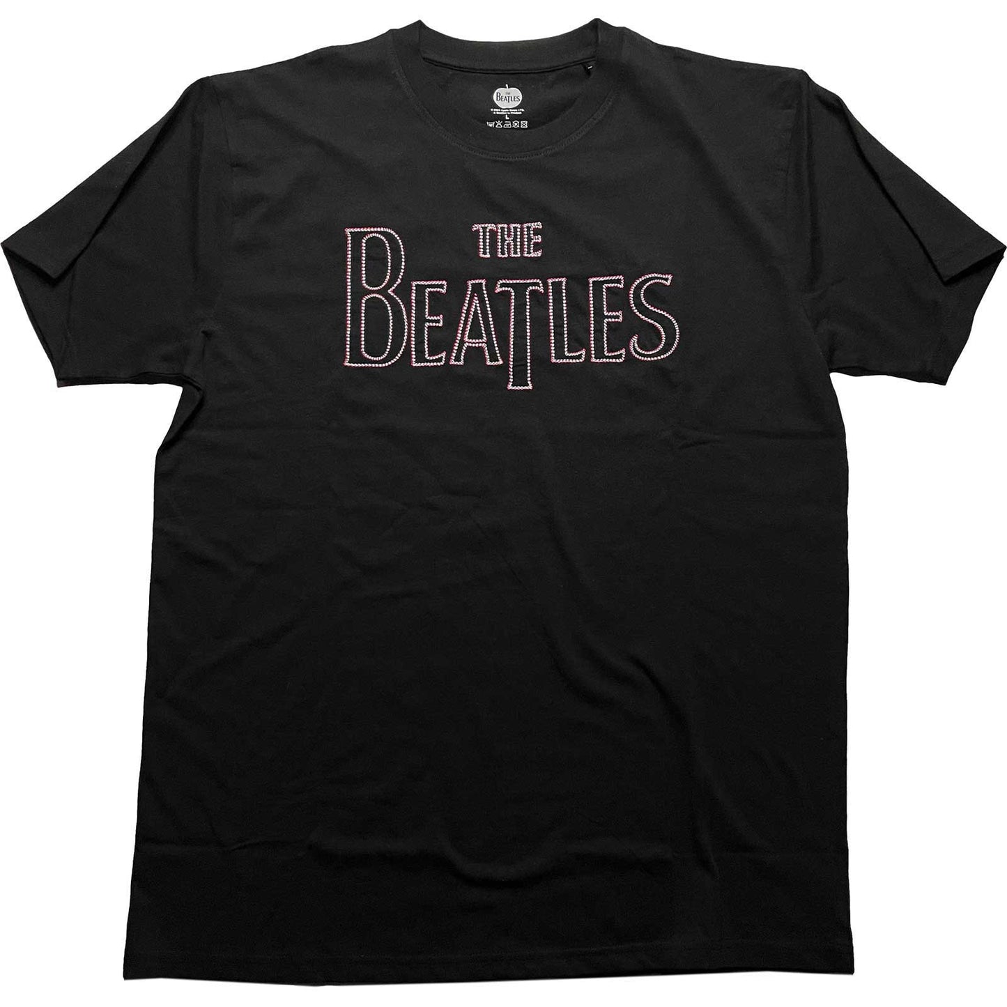 THE BEATLES - EMBROIDERED DROP T-SHIRT