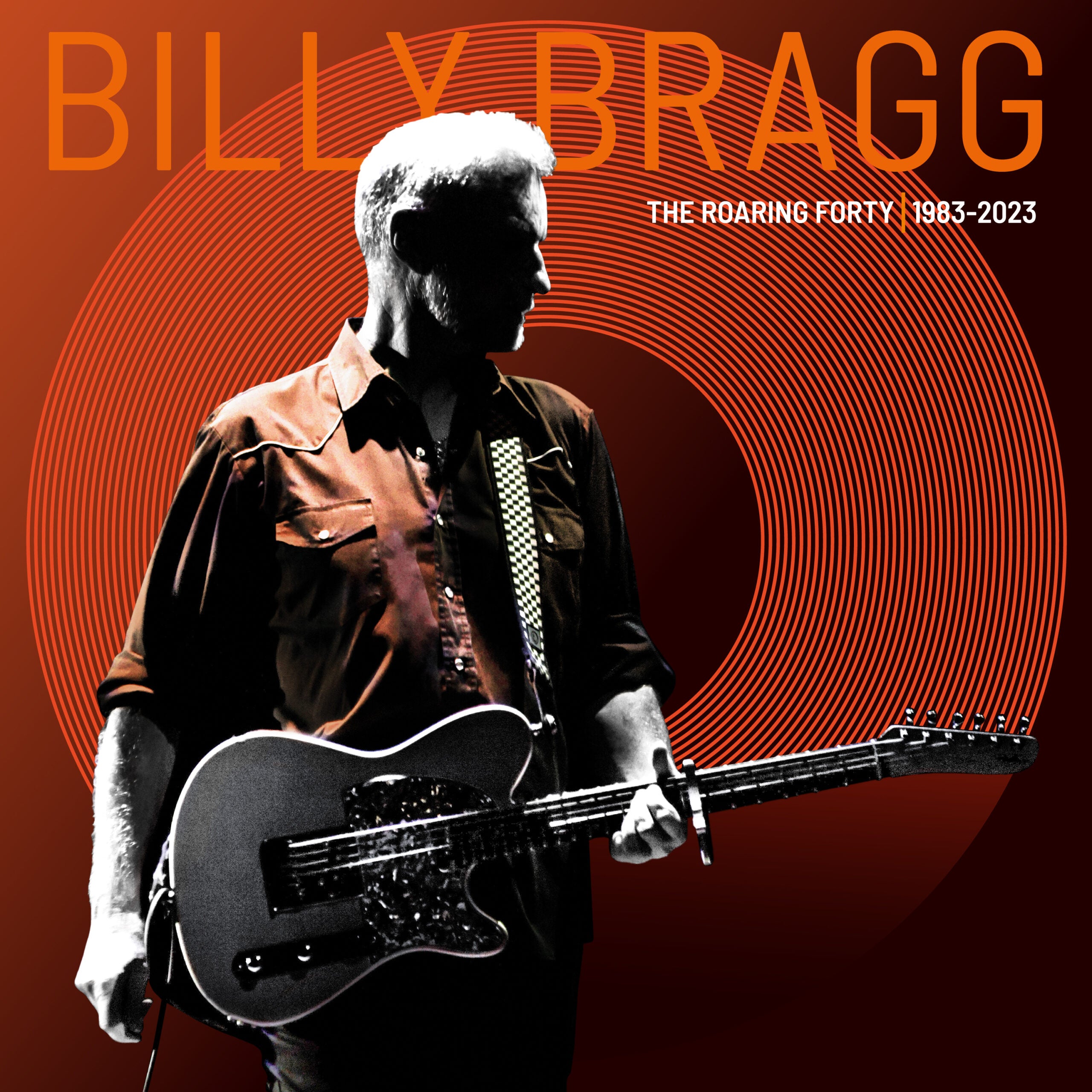 BILLY BRAGG - THE ROARING FORTY - ORANGE COLOR - VINYL LP