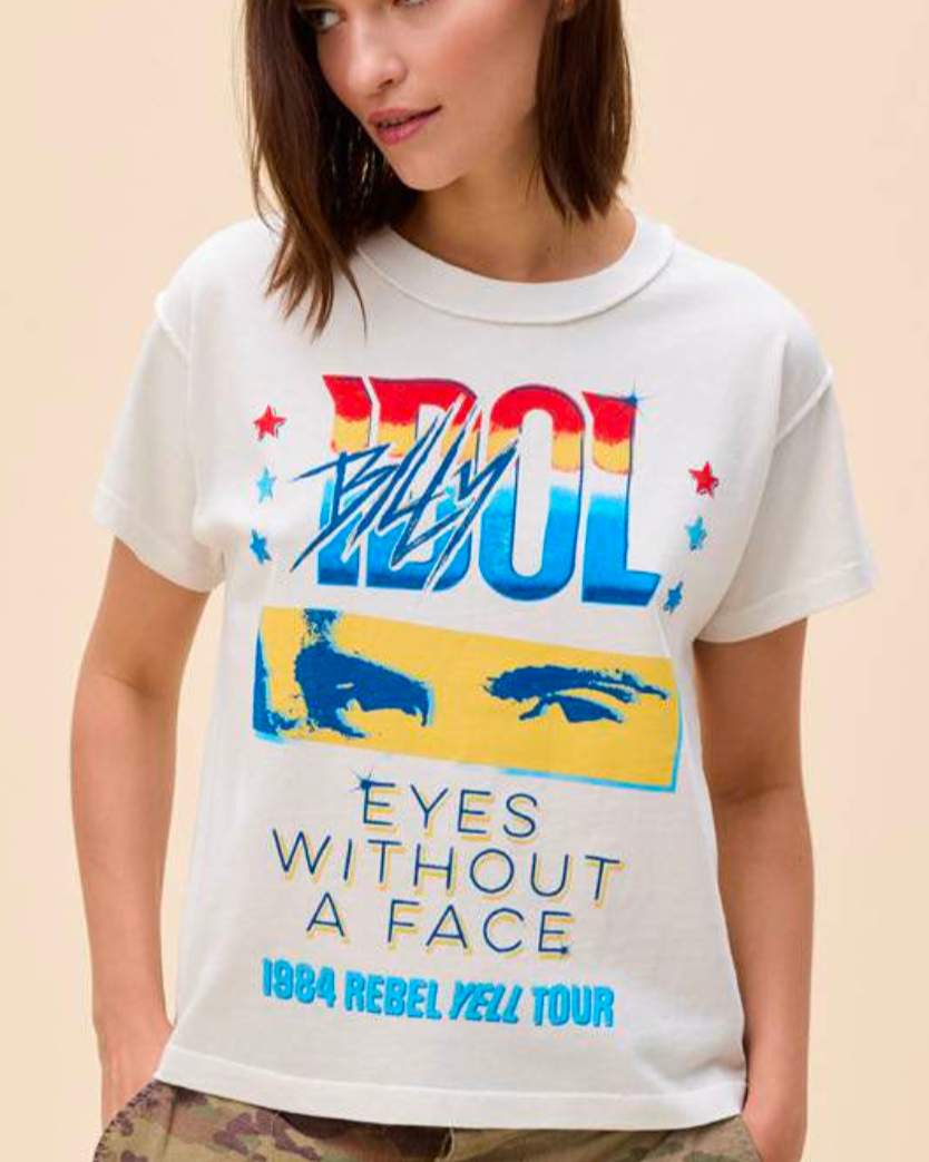 BILLY IDOL - EYES WITHOUT A FACE REVERSE GF T-SHIRT