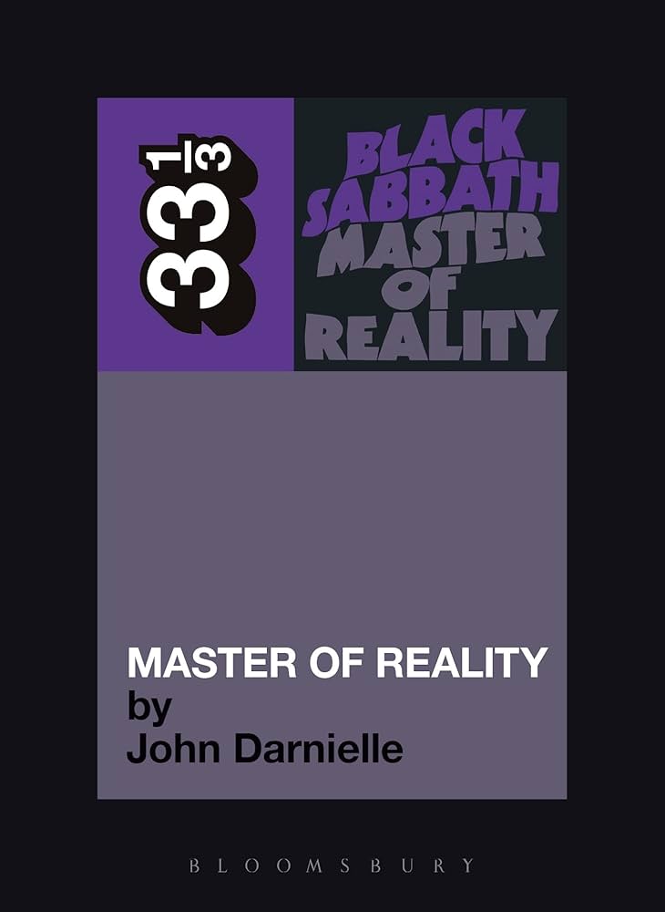 BLACK SABBATH MASTER OF REALITY 33 1/3 BOOK