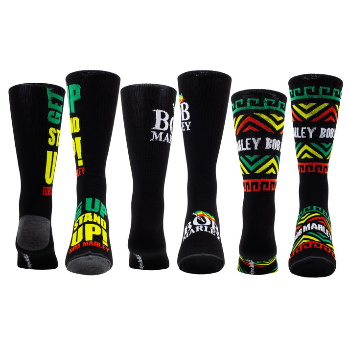 BOB MARLEY - 3 PAIR CREW SOCKS GIFT BOX