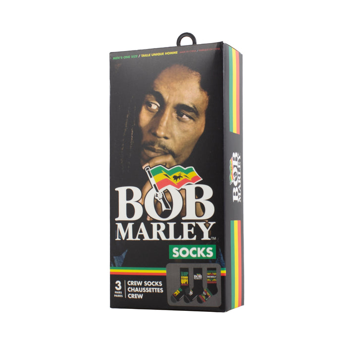 BOB MARLEY - 3 PAIR CREW SOCKS GIFT BOX