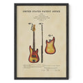 TIMELESS PATENTS - FENDER BASS GUITAR PRINT