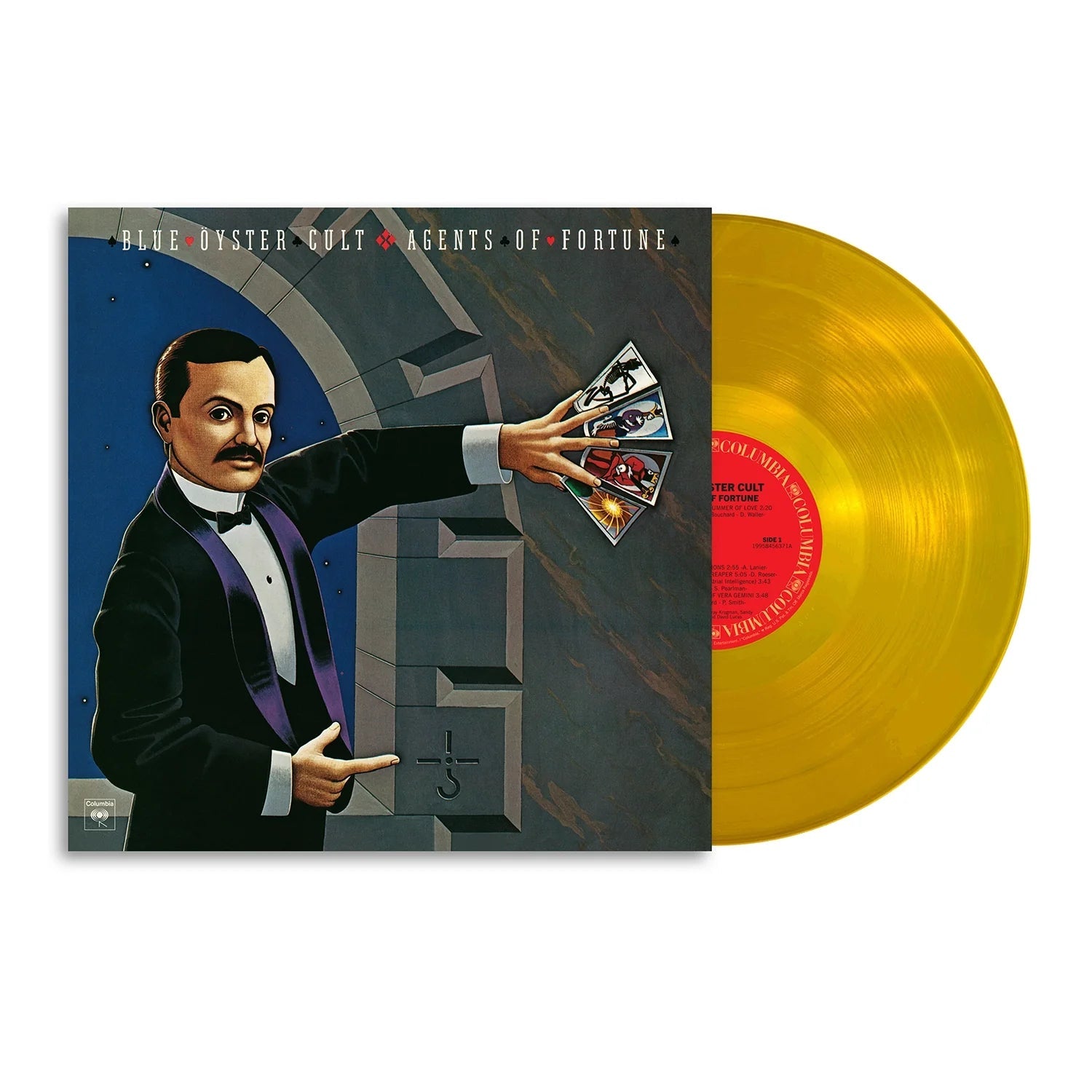 BLUE OYSTER CULT AGENTS OF FORTUNE 50TH ANNIVERSARY EDITION GOLD COLOR VINYL LP