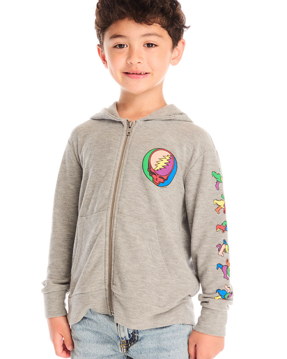 GRATEFUL DEAD - COLORBLOCKED STEALIE KIDS HOODIE