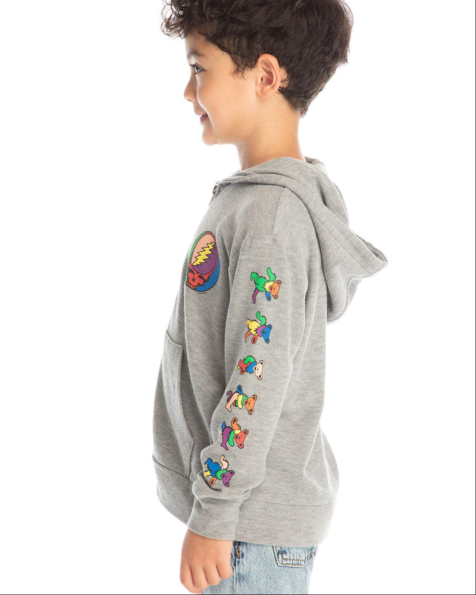 GRATEFUL DEAD - COLORBLOCKED STEALIE KIDS HOODIE