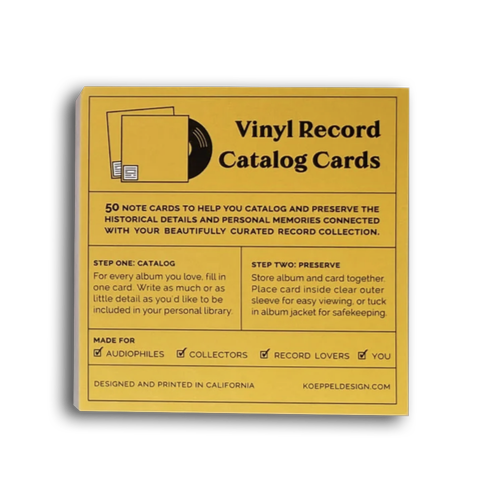 VINYL RECORD CATALOG CARDS