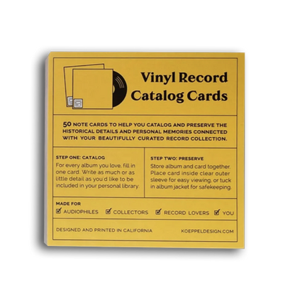 VINYL RECORD CATALOG CARDS