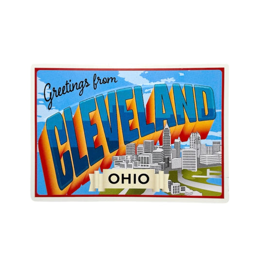 ROCK HALL CLEVELAND POST CARD MAGNET