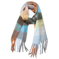 CHUNKY PLAID LONG SCARF