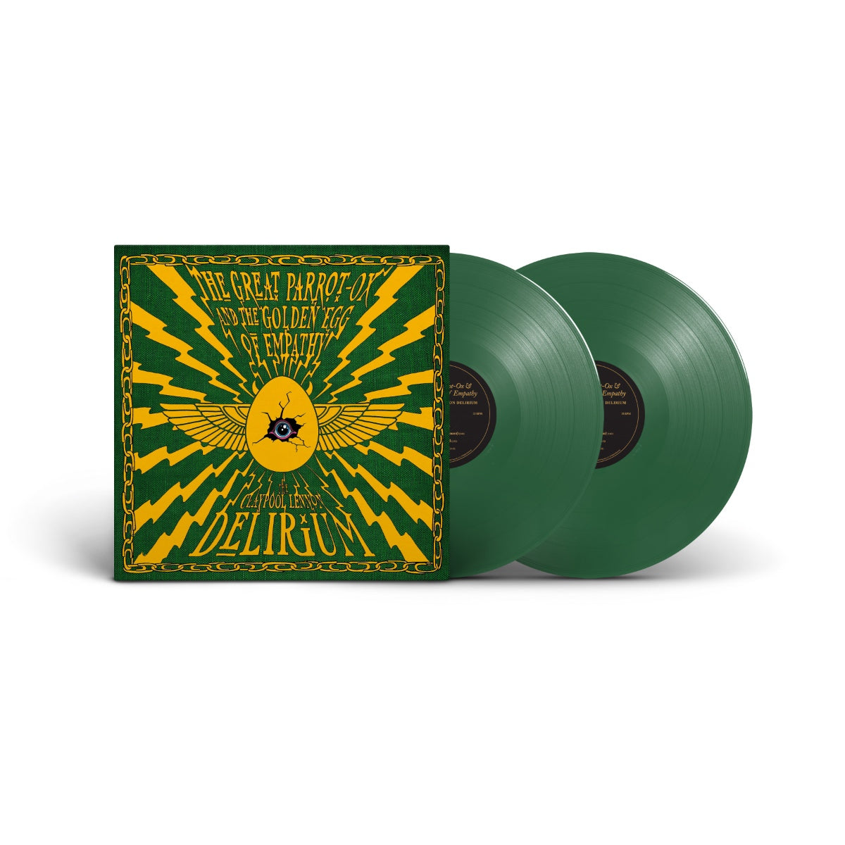 CLAYPOOL LENNON DELIRIUM - THE GREAT PARROT-OX AND THE GOLDEN EGG OF EMPATHY - GREEN COLOR - 2-LP - VINYL LP