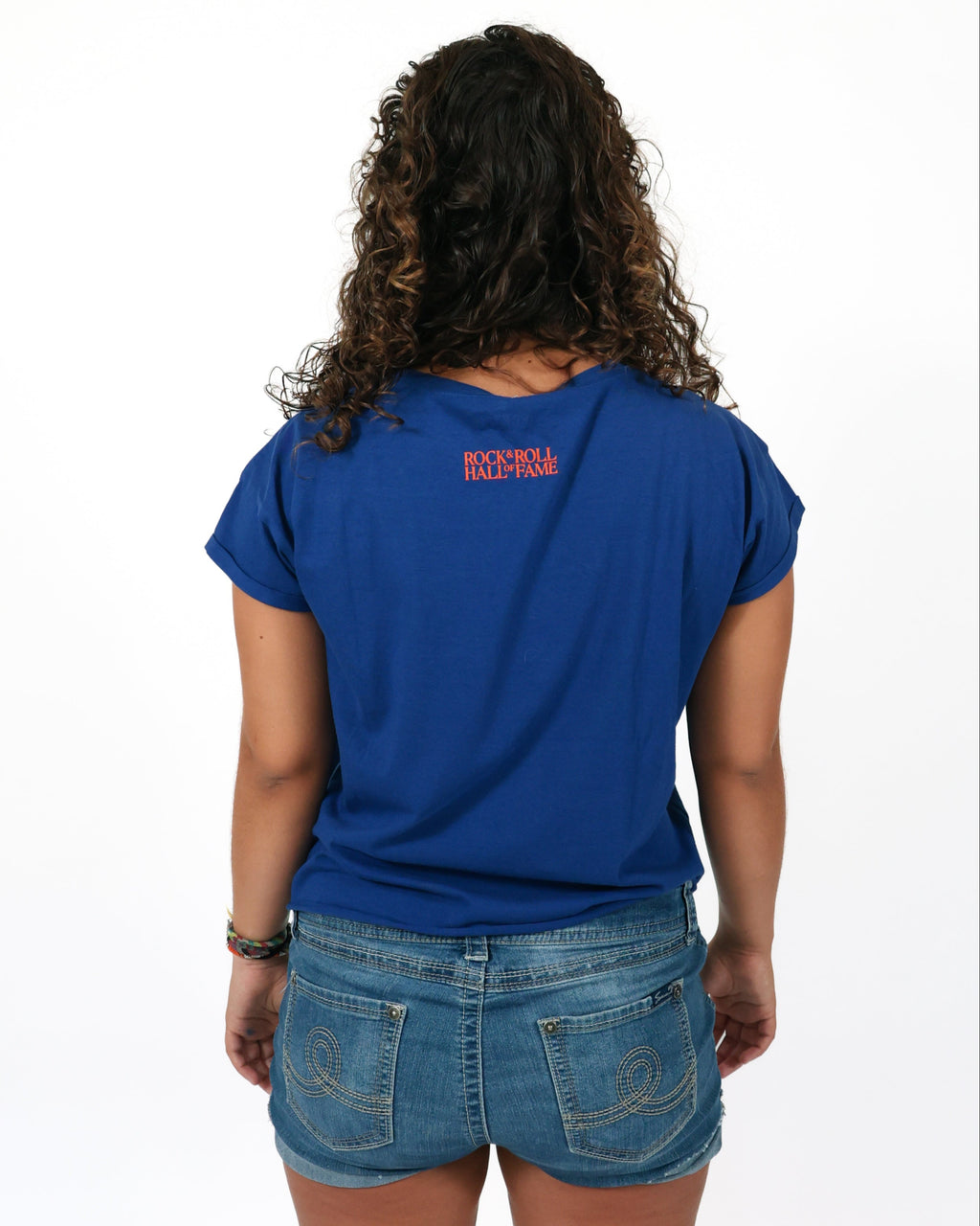 ROCK HALL CLE CREST BLUE FITTED T-SHIRT