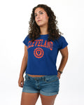 ROCK HALL CLE CREST BLUE FITTED T-SHIRT
