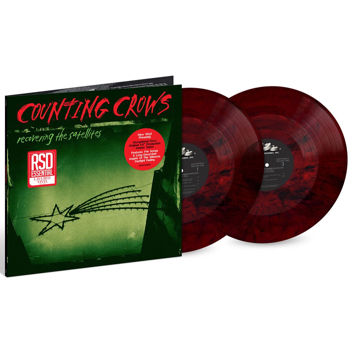 COUNTING CROWS RECOVERING THE SATELLITES INDIE EXCLUSIVE RED COLOR VINYL LP