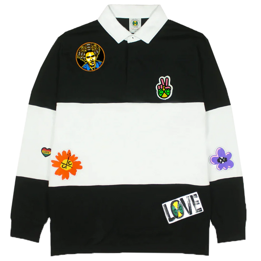 CROSS COLOURS WIDE STRIPE RUGBY SHIRT