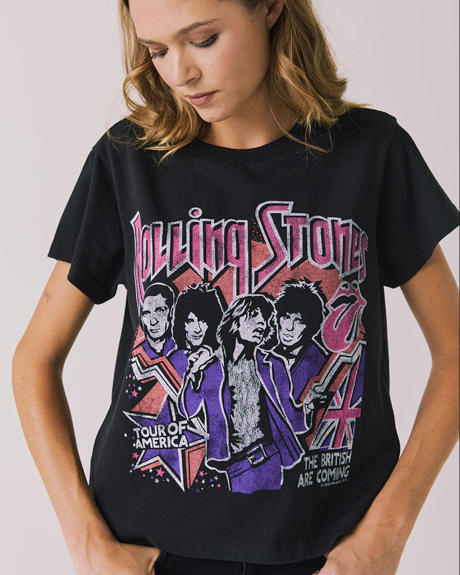 THE ROLLING STONES - THE BRITISH ARE COMING FITTED TEE