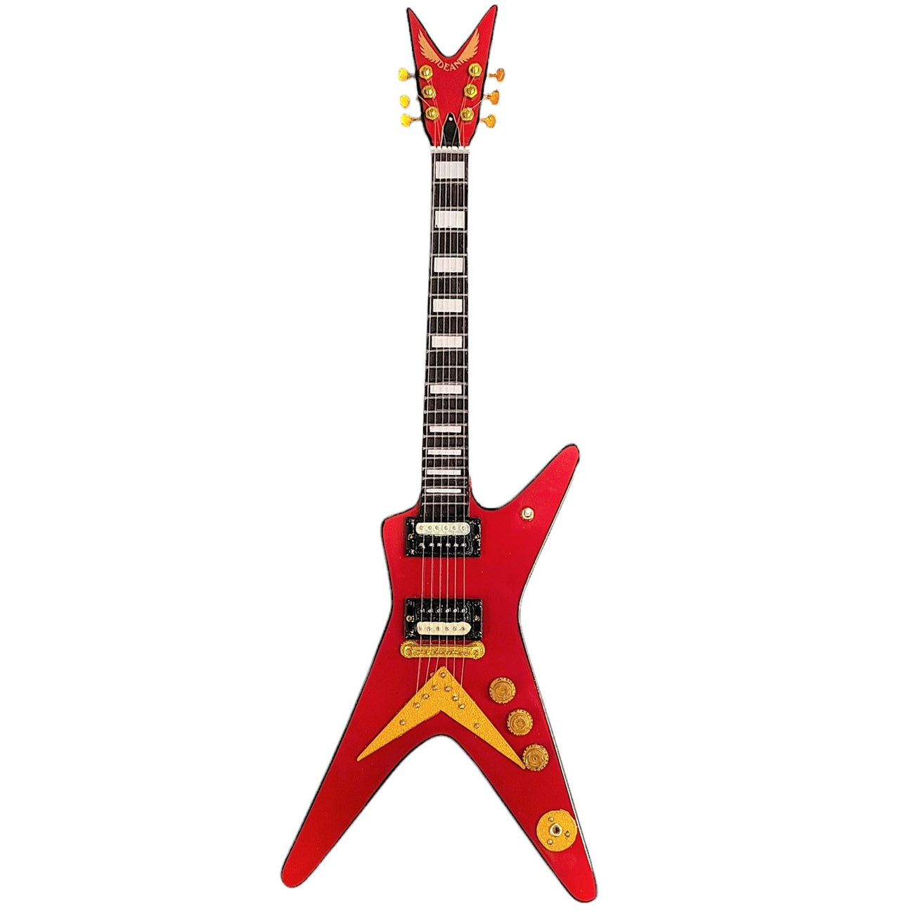 CLASSIC DEAN VINTAGE RED ML MINI GUITAR – Rock & Roll Hall of Fame