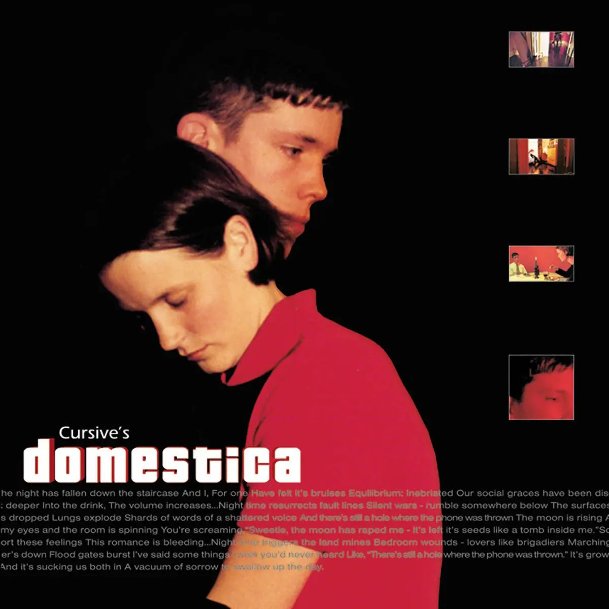 CURSIVE - DOMESTICA - RED COLOR - VINYL LP – Rock & Roll Hall of Fame ...