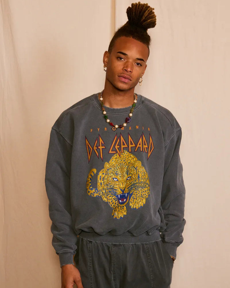 DEF LEPPARD - MEN'S UPCYCLED GOLDEN SWEATSHIRT