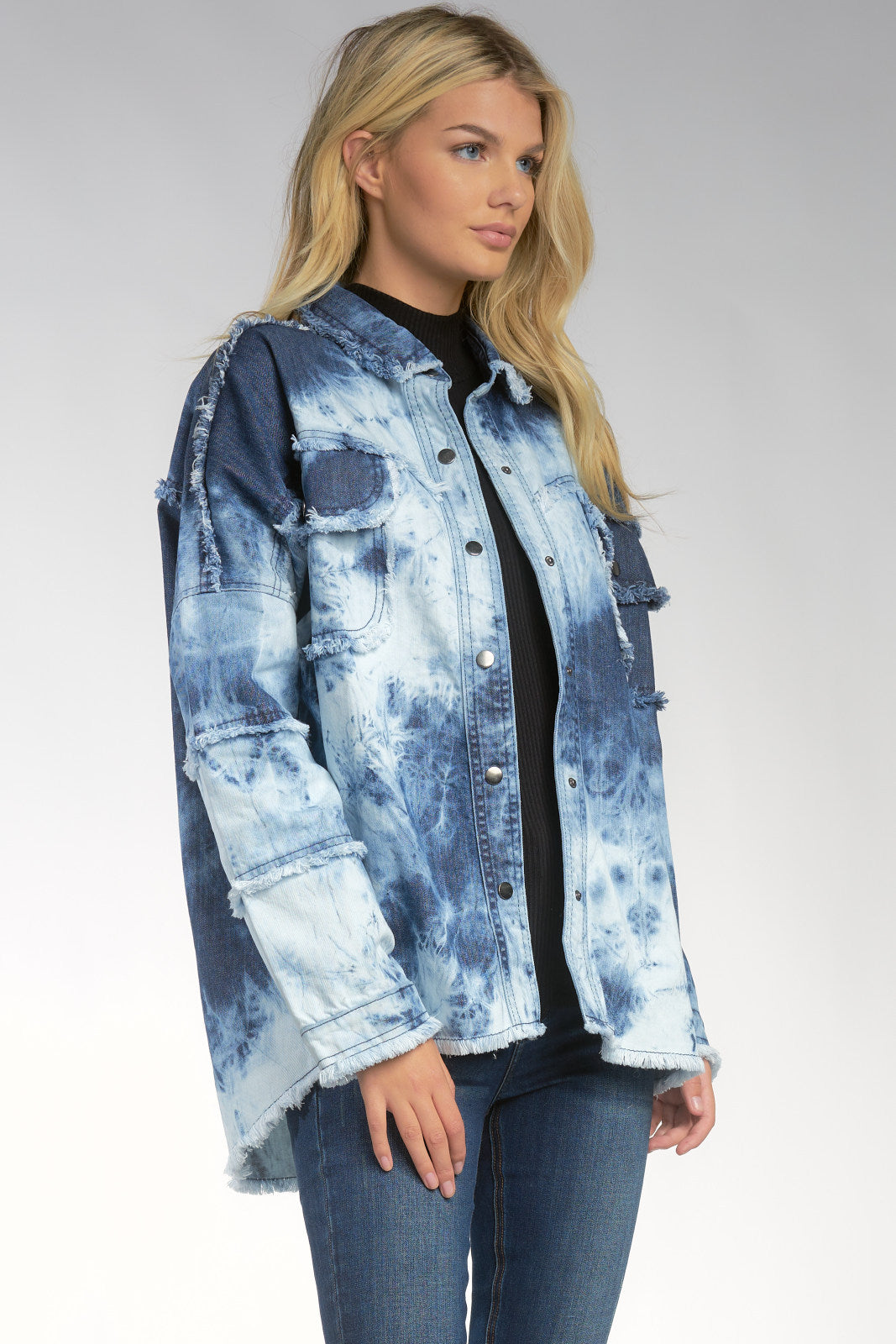 ROCK & ROLL ACID-WASH SHACKET BY ELAN