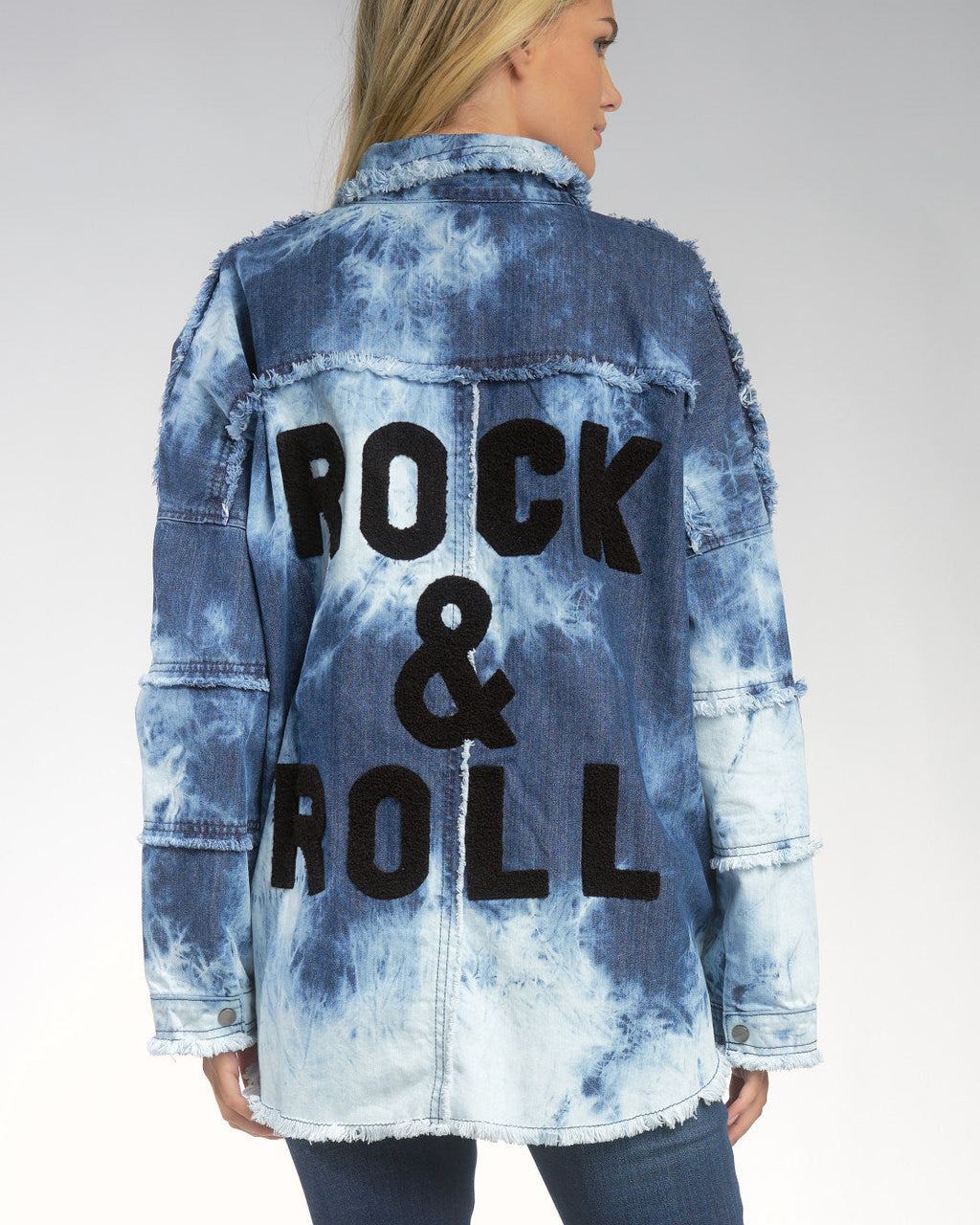ROCK & ROLL ACID-WASH SHACKET BY ELAN