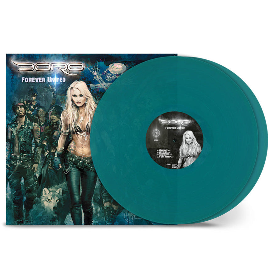 DORO - FOREVER UNITED - TRANSPARENT GREEN COLOR - 2-LP - VINYL LP