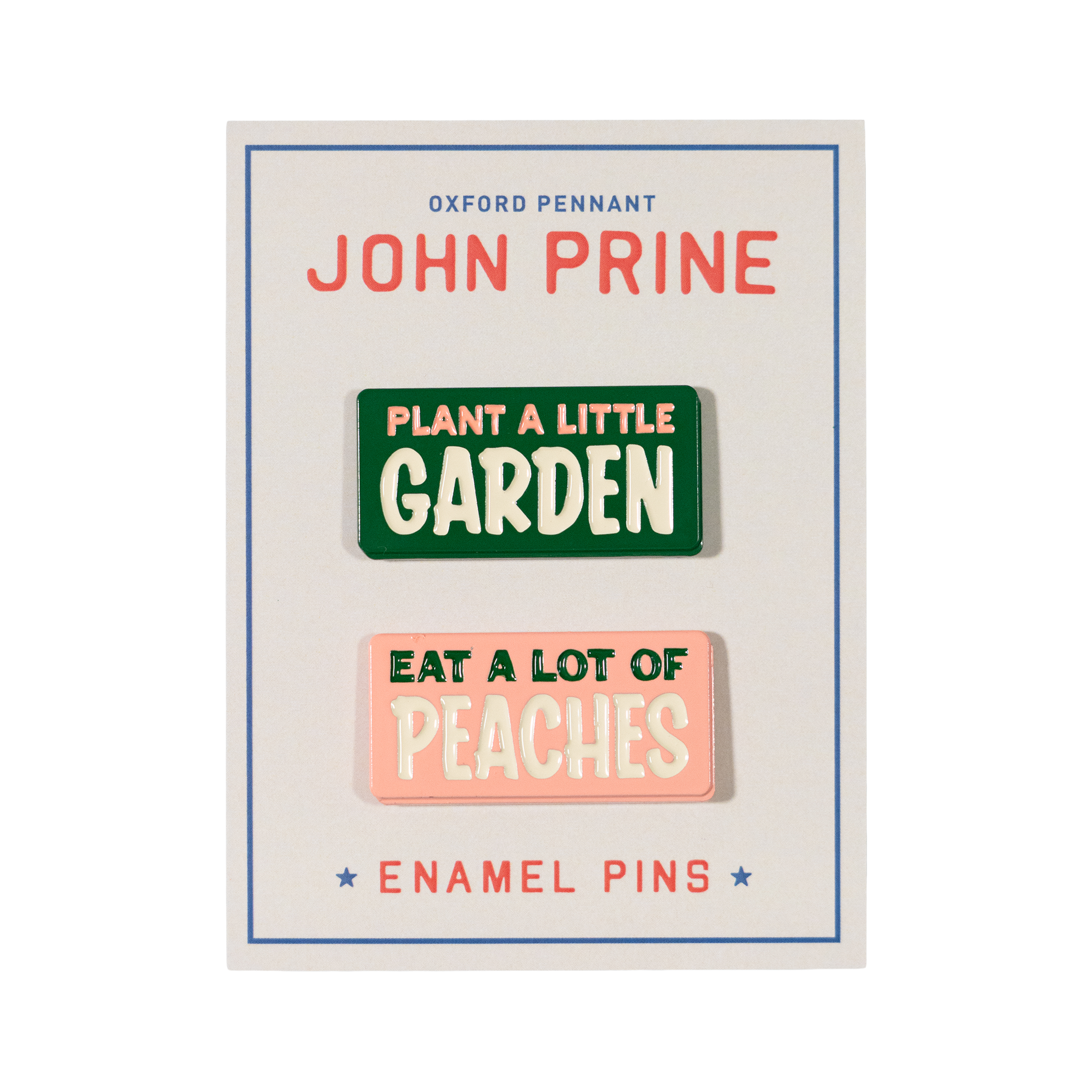 JOHN PRINE x OXFORD PENNANT - ENAMEL PIN SET