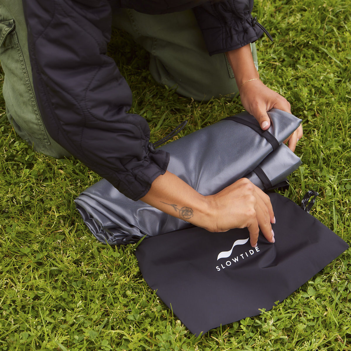 WU-TANG CLAN x SLOWTIDE - BLOCKS ON FIRE QUICK-DRY PICNIC BLANKET