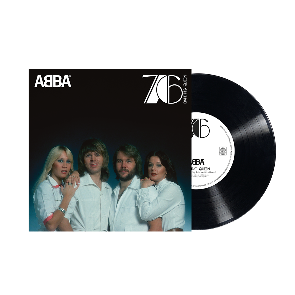 ABBA - DANCING QUEEN - 50TH ANNIVERSARY - BLACK COLOR - 10" VINYL SINGLE