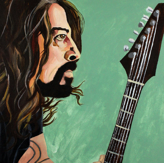 DAVE GROHL – "WITH GUITAR" ART PRINT
