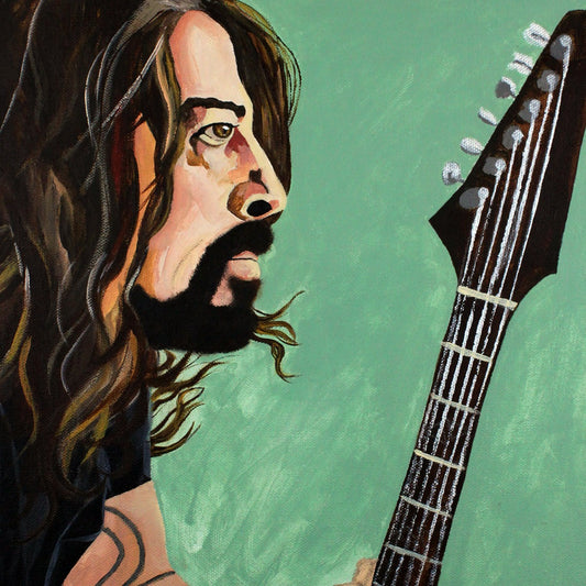 DAVE GROHL – "WITH GUITAR" GREETING CARD