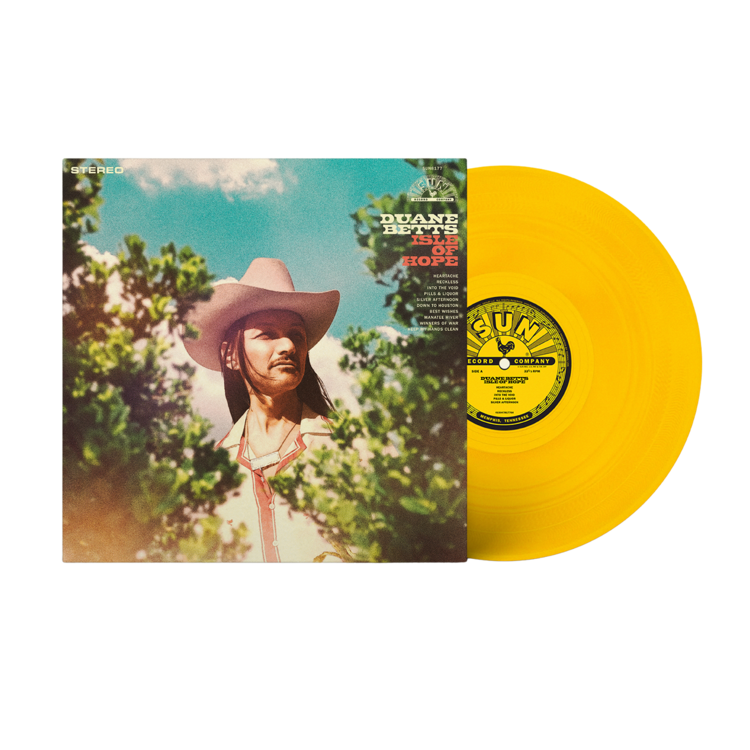 DUANE BETTS - ISLE OF HOPE - SUN YELLOW COLOR - VINYL LP