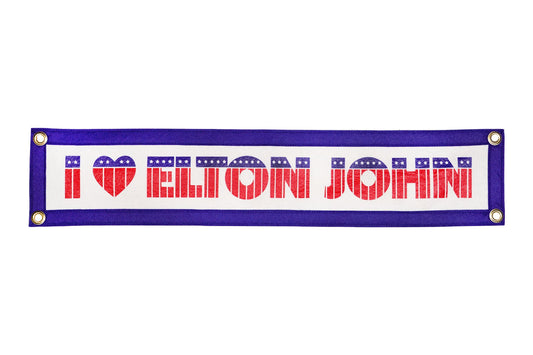 ELTON JOHN - I HEART ELTON CAMP FLAG