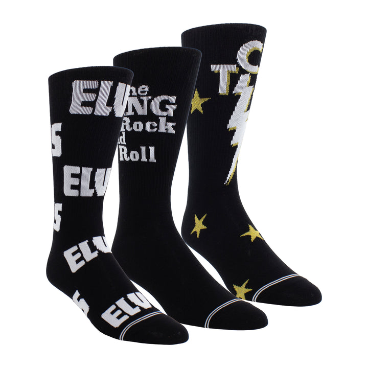 ELVIS PRESLEY - KING OF ROCK & ROLL 3 PACK SOCKS