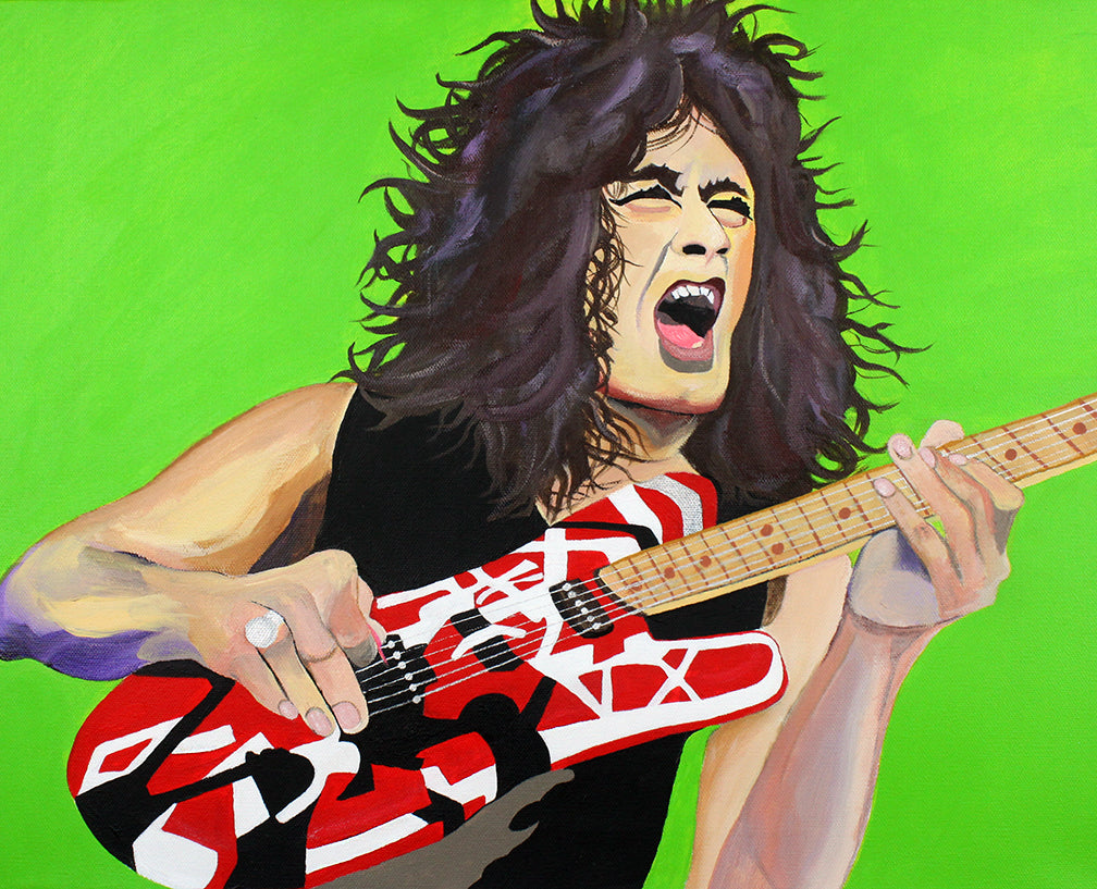 TONYA CAMERON ARTWORK – EDDIE VAN HALEN “FRANKIE” – ART PRINT