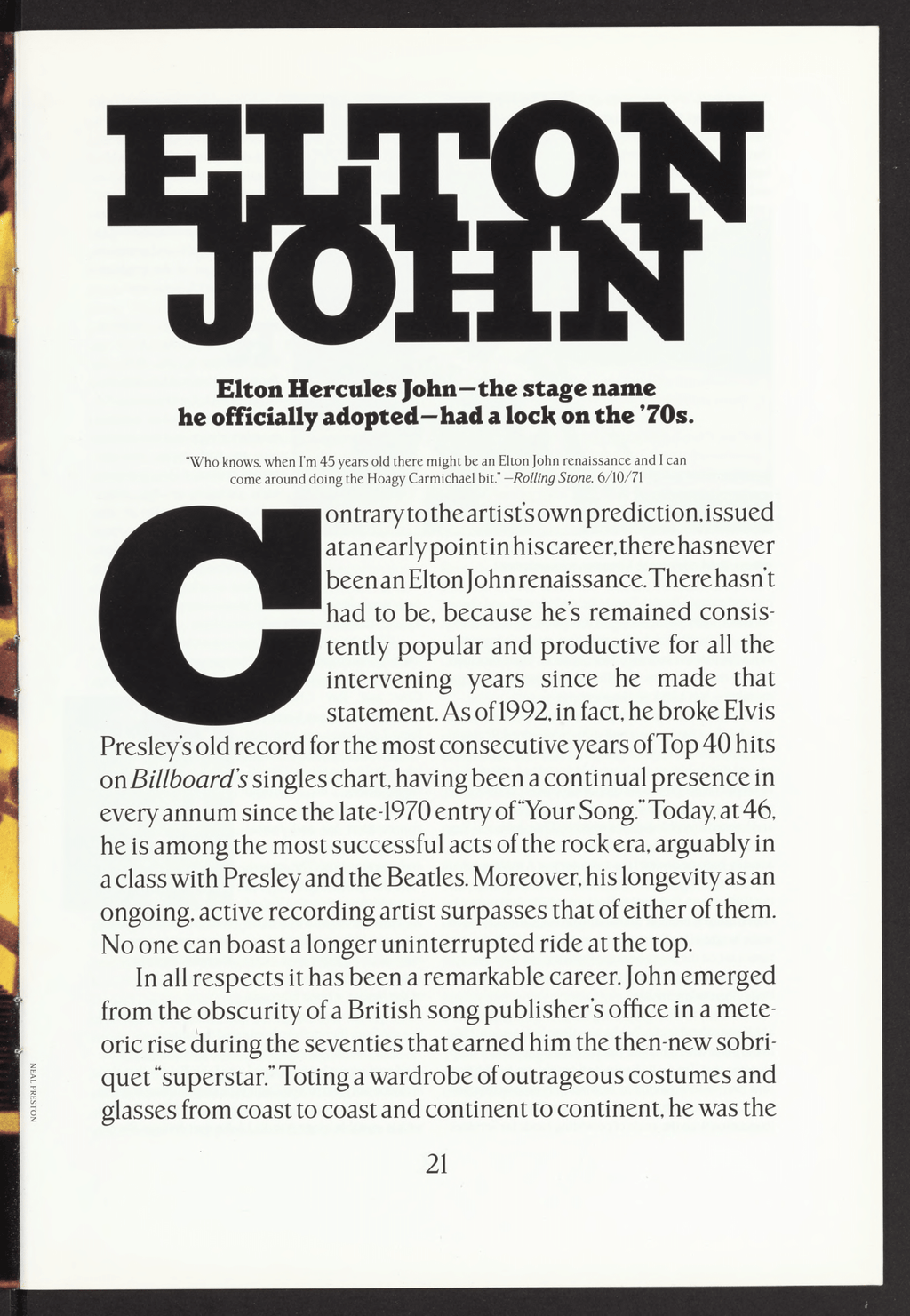 ROCK HALL 1994 - INDUCTION PROGRAM