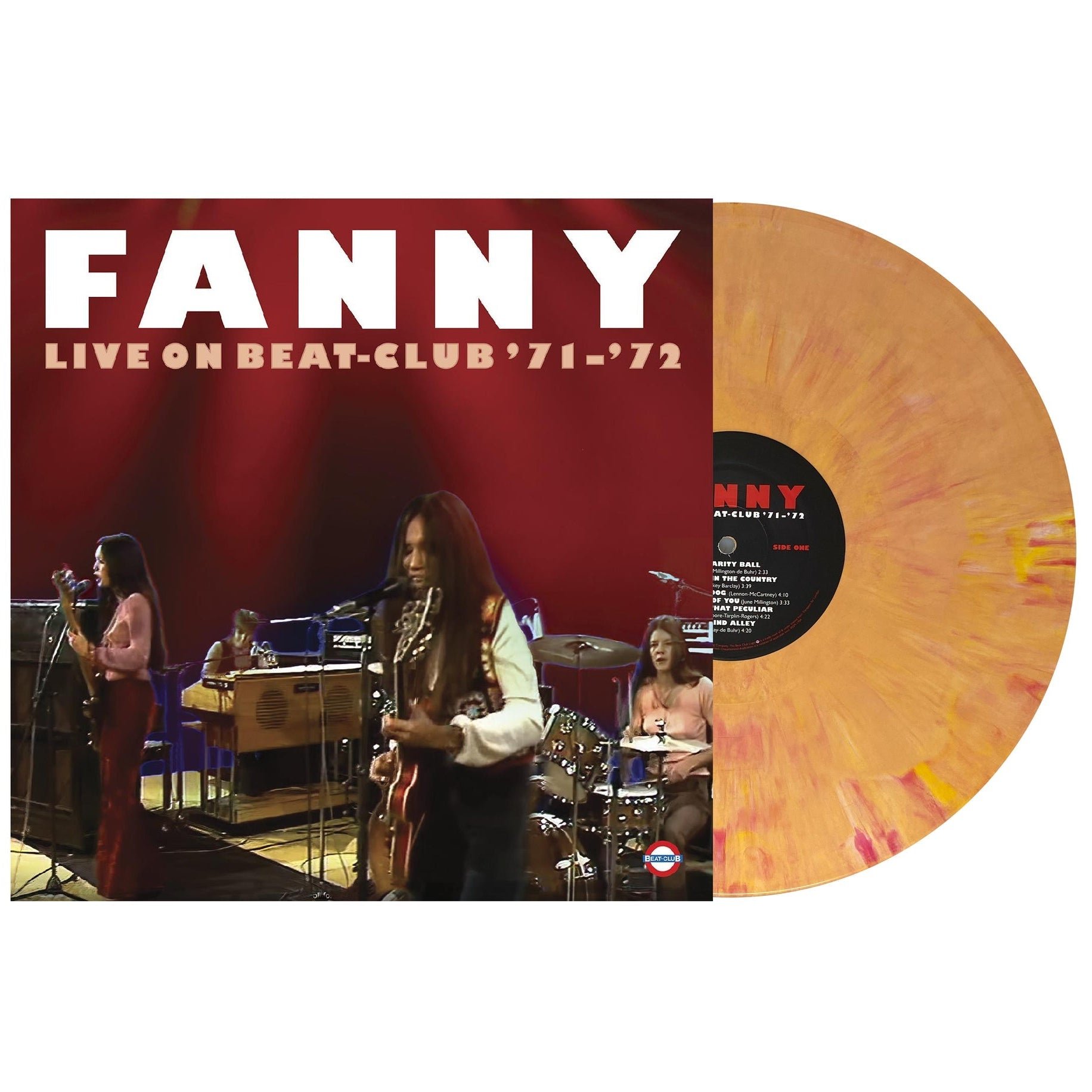 FANNY - LIVE ON BEAT-CLUB '71-'72 - PEACH COLOR - VINYL LP