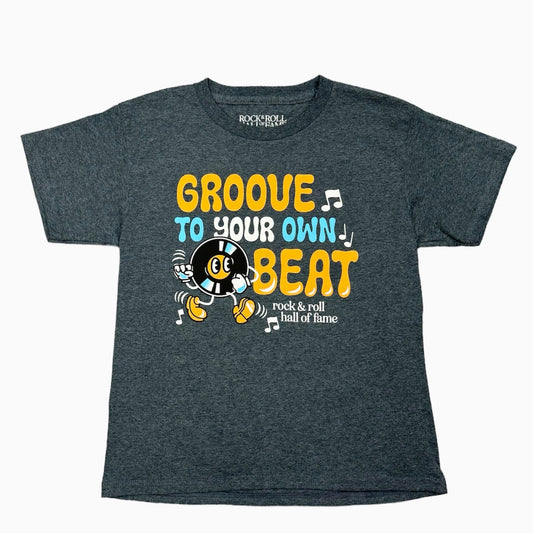 ROCK HALL GROOVE TO YOUR OWN BEAT VINYL KIDS T-SHIRT