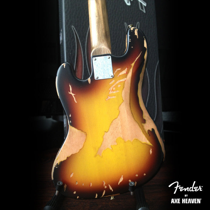 Mini guitarra Fender™ Sunburst Jazz Bass™ Custom Shop - Con licencia oficial 