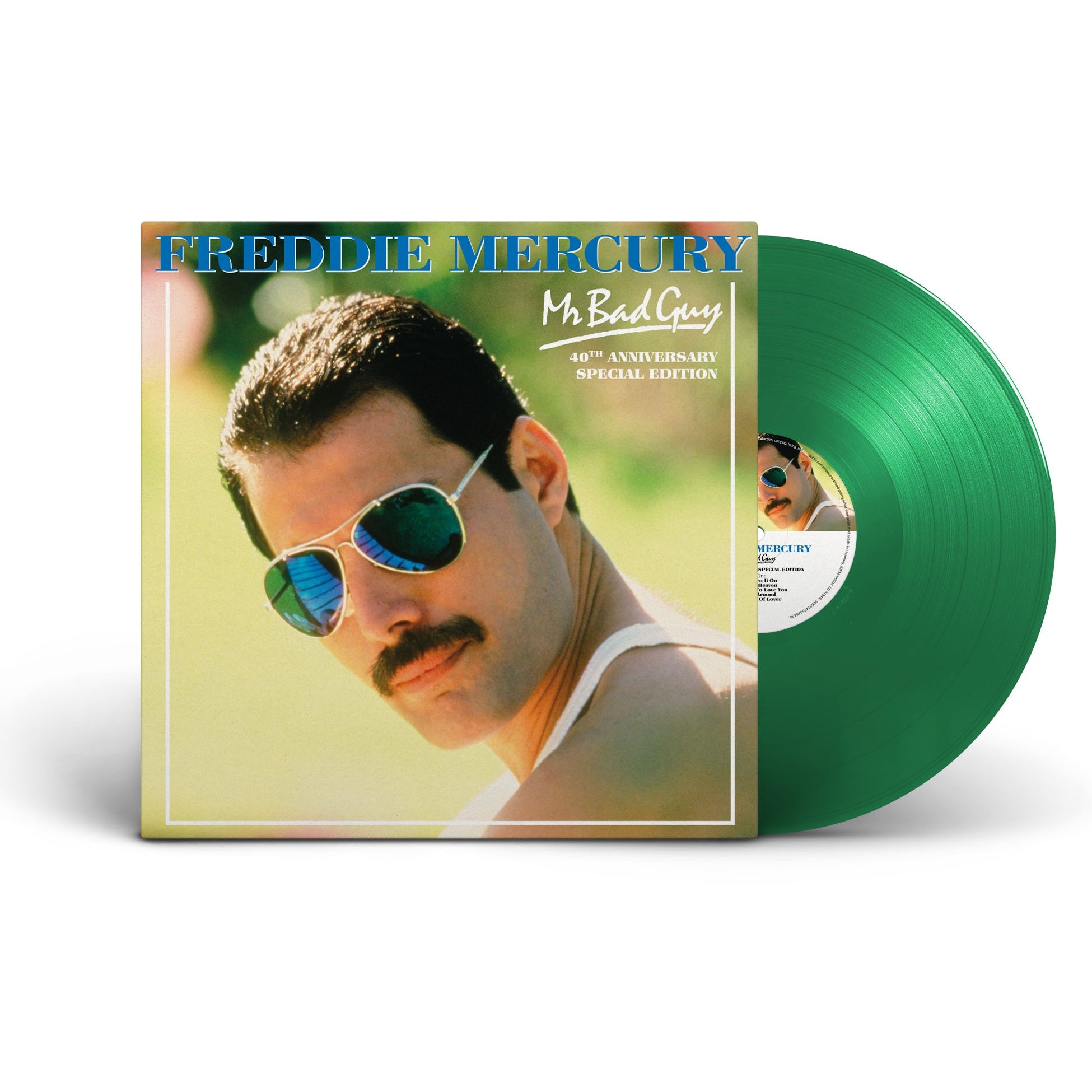 FREDDIE MERCURY - MR. BAD GUY - 40TH ANNIVERSARY SPECIAL EDITION - GREEN COLOR - VINYL LP