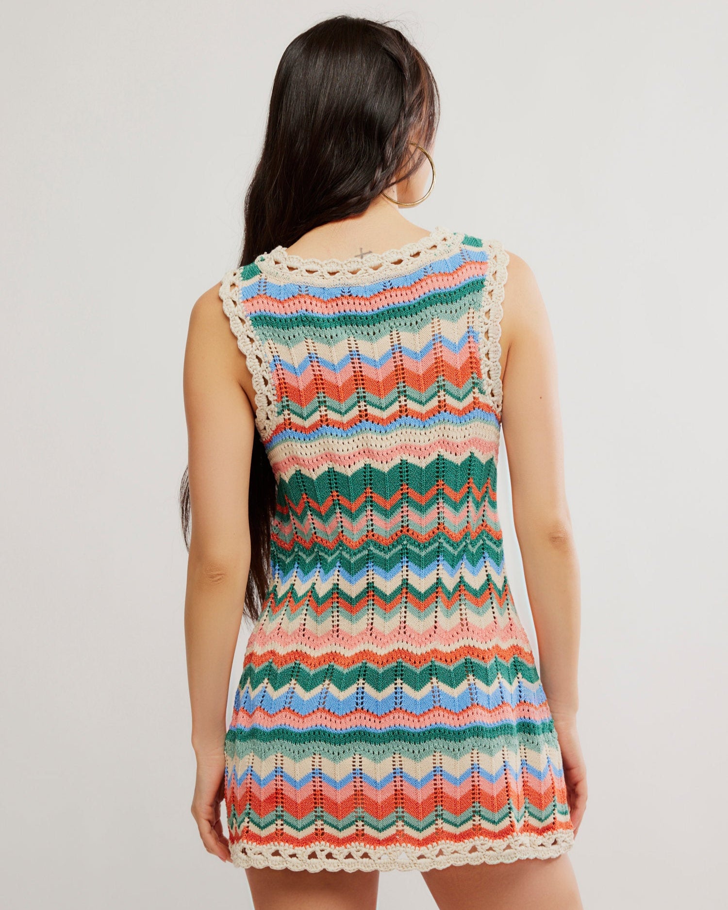 FREE PEOPLE - SANDY MAE KNIT MINI DRESS