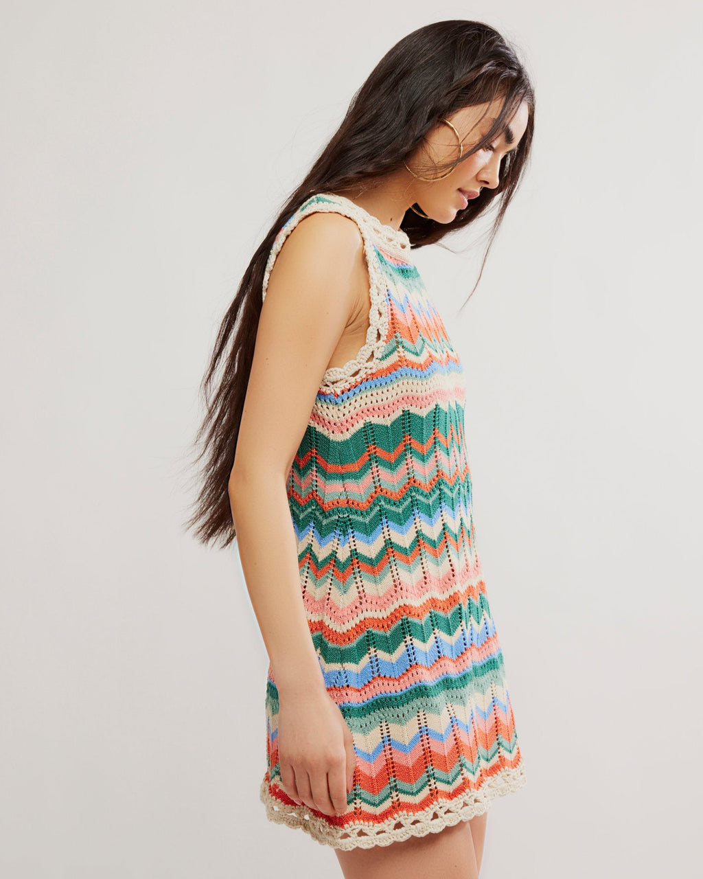 FREE PEOPLE - SANDY MAE KNIT MINI DRESS