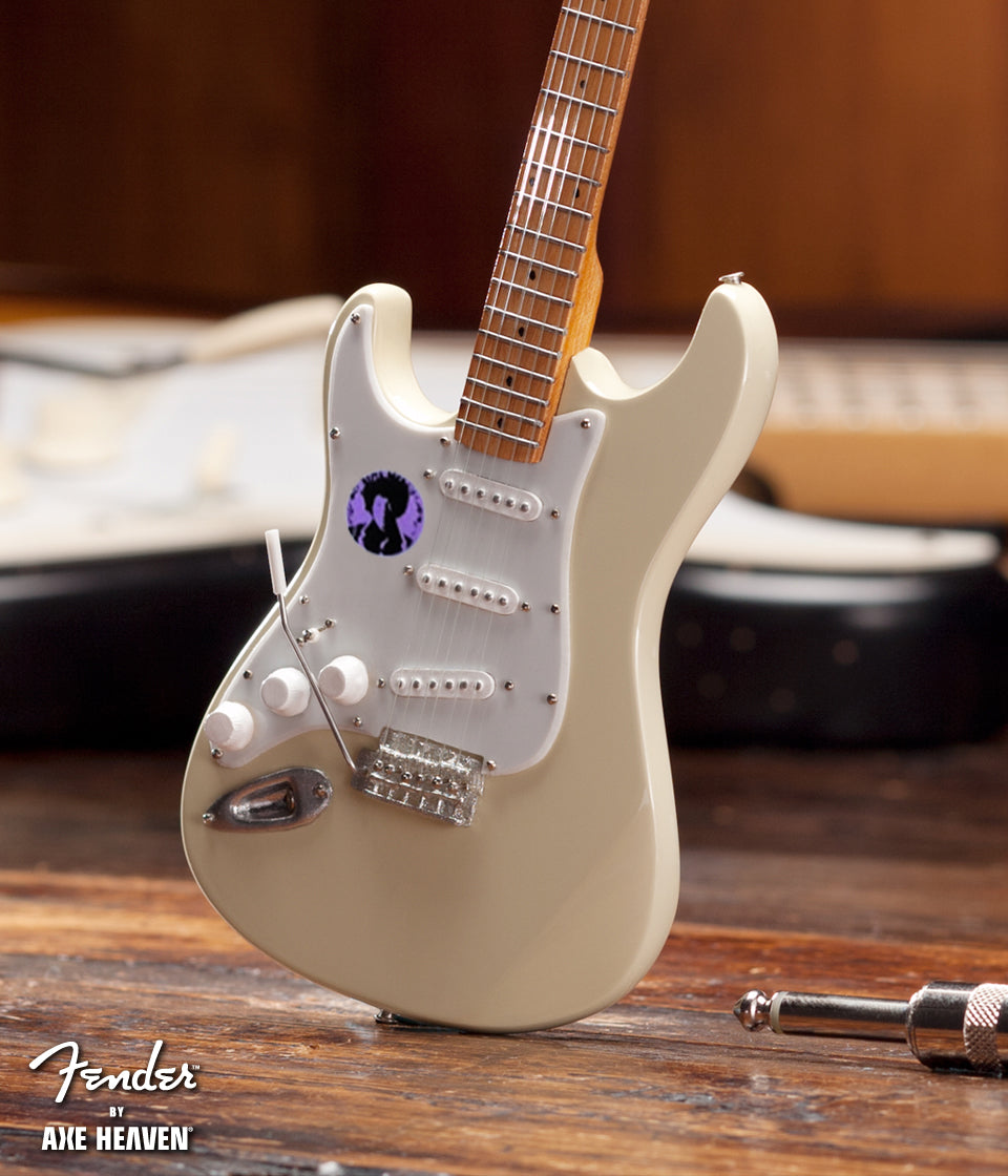 JIMI HENDRIX - FENDER™ STRAT™ CREAM REVERSE HEADSTOCK MINI GUITAR