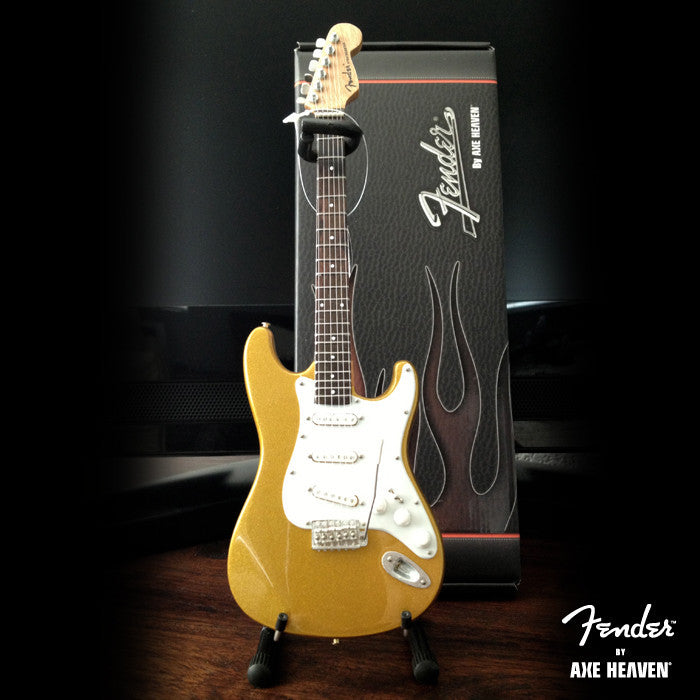 FENDER™ - METALLIC GOLD STRAT™ - MINI GUITAR