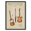 PATENTES ATEMPORALES - IMPRESIÓN DE GUITARRA FENDER TELECASTER
