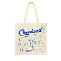 TOTE DE COMESTIBLES CON MAPA DE LA CIUDAD DE ROCK HALL CLEVELAND
