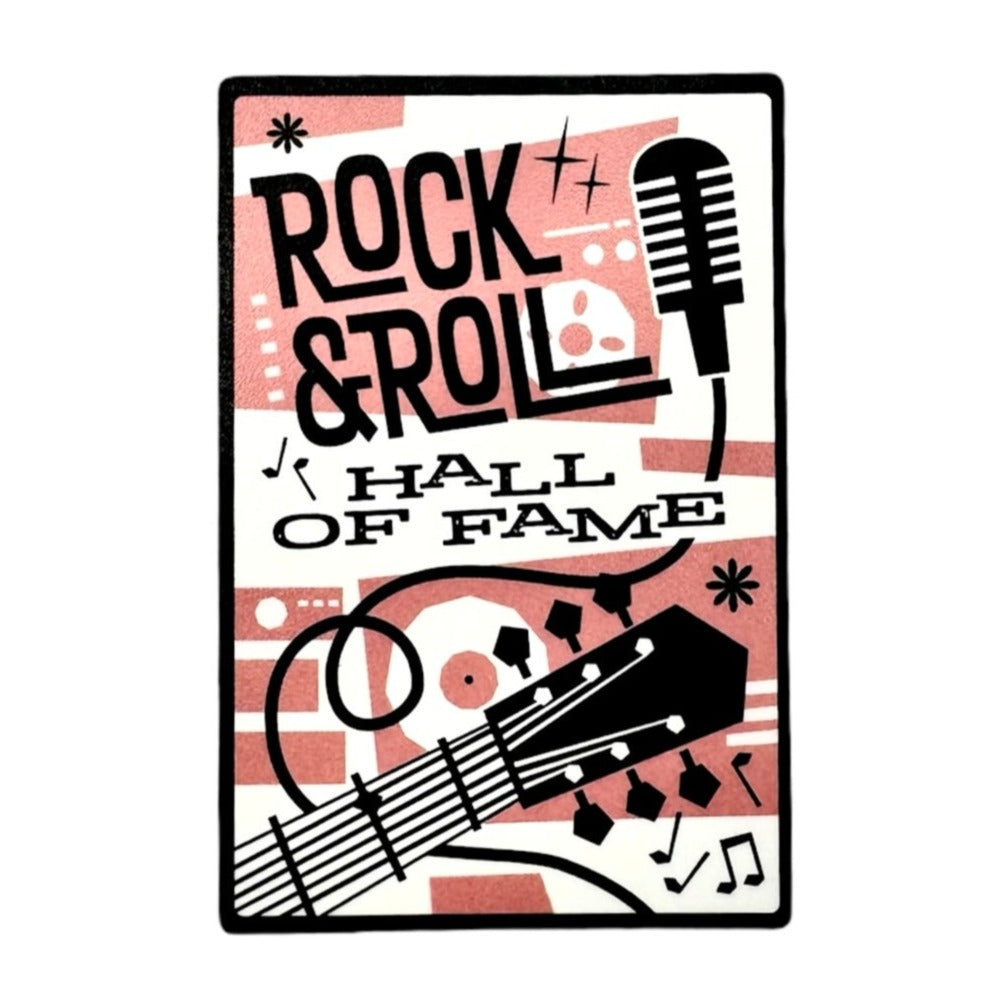 ROCK HALL RETRO ROCKER STICKER