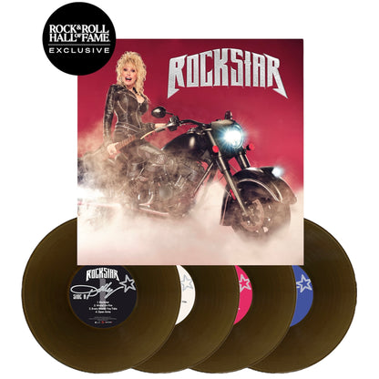 DOLLY PARTON - ROCKSTAR - CLEAR SMOKY COLOR - VINYL LP