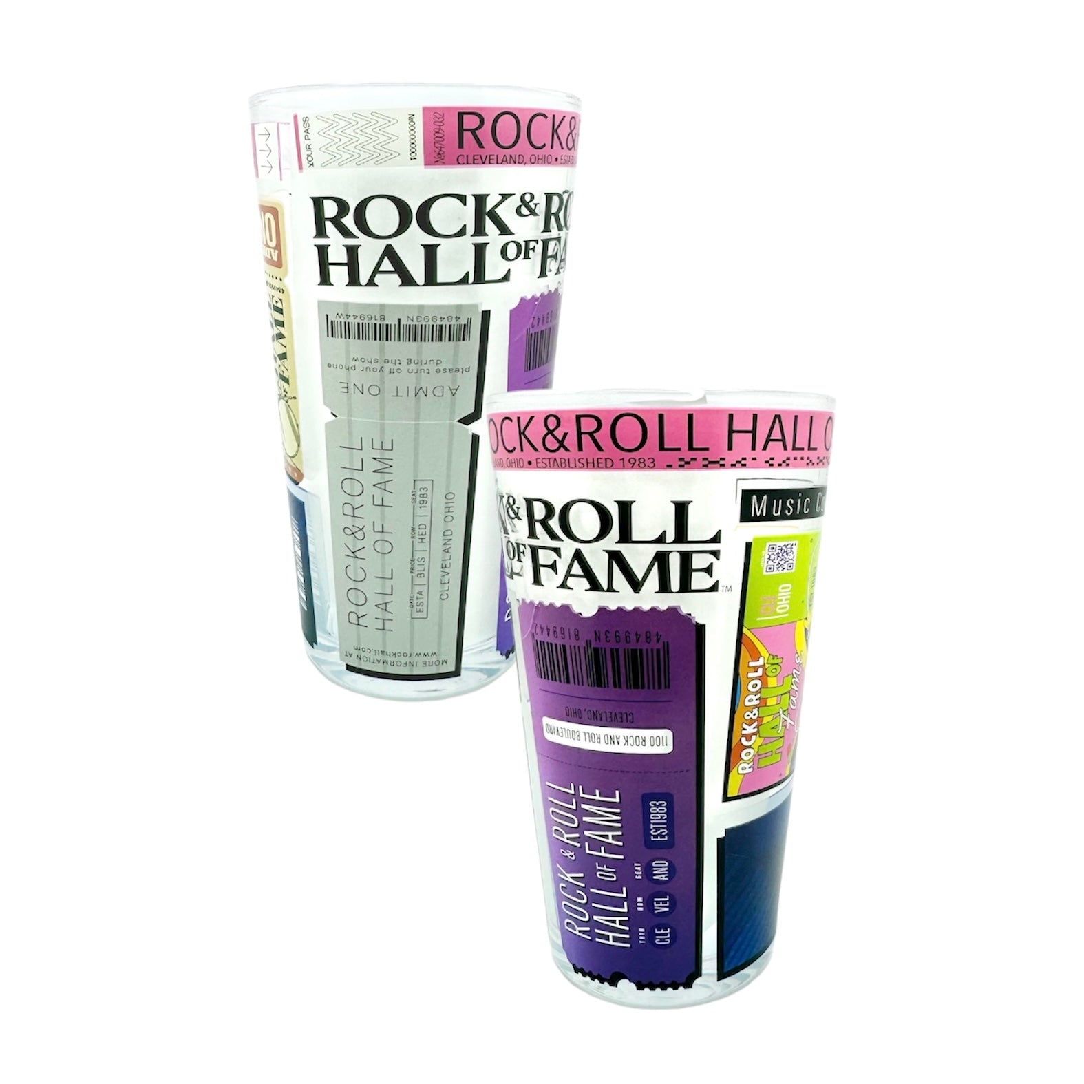 COPA DE PINTA DE COLLAGE DE BOLETOS DE ROCK HALL