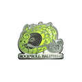 ROCK HALL RECORD WITH MUSIC NOTES PIN
